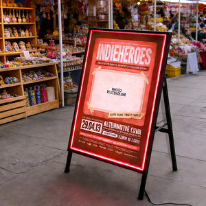 Exhibidor de Carteles Tipo A para Centros Comerciales, Exhibidor de Pie para Tiendas, Letrero de Acera Tipo A para Exteriores - Product Image 4