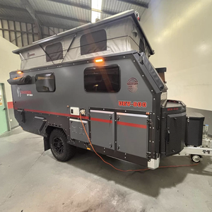 Caravane d'expédition tout-terrain robuste en aluminium style Conqueror UEV-600 4x4 pour le camping en terre inconnue, remorque longue portée pour le désert et les zones sauvages - Product Image 1