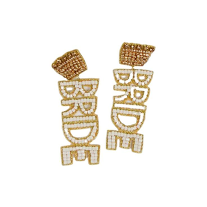 Pendientes Colgantes con Bordado, Joyería Clásica de Perlas de Semilla Inspirada en la India para Mujeres, Niñas y Novias - Product Image 3