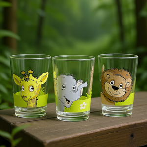 RITZENHOFF & BREKER Paquete de 3 Vasos 'Animales de la Selva', 3 Vasos por Unidad, Cristalería Premium, Empaquetado en 8 - Product Image 3