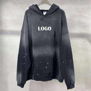 Highstreet Designer's New Embroidered <b>Fleece</b> <b>Hoodie</b> <b>Oversized</b> Plain Dyed Winter Clothing 100% Cotton OEM Supply for Couples - Product Image 1