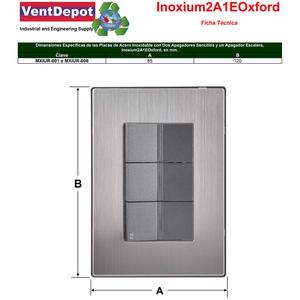 Placche interruttori per scale, MXIUR-006, 10 pezzi, 2 interruttori/interruttori per scale, 125-250VAC, 10A, 50/60Hz, Argento/Oxford, Ace - Product Image 4