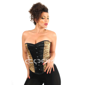 Leopard Print Overbust <b>Corset</b> Sexy Slimming Fashion Bustier Top - Product Image 4