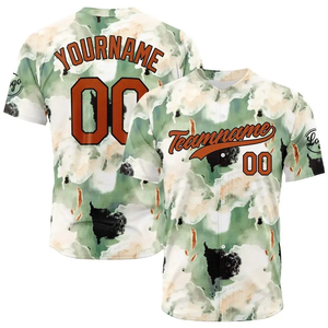 Vente en gros d'usine Maillots de baseball personnalisés Antibactérien Séchage rapide Impression numérique Marque personnalisée 100% polyester Col en V pour adultes - Product Image 5