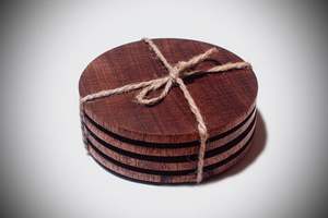 Posavasos redondo de madera enlazado tamaño personalizado hecho a mano para vajilla y artículos de cocina al por mayor de alta calidad de Vietnam - Product Image 2