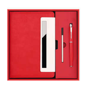 IStapromo Gifts Luxury Leather <b>Notebook</b> Gift <b>Set</b> with Stainless Steel <b>Pen</b> <b>and</b> Pencil A5 Size Exquisite Office Promotion Gift Box - Product Image 2
