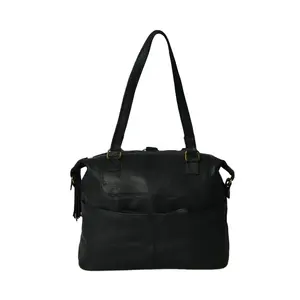 Bolso de mano de estilo clásico hecho a mano, bolso de hombro de cuero genuino, colección de verano de estilo británico, el mejor proveedor indio - Product Image 1