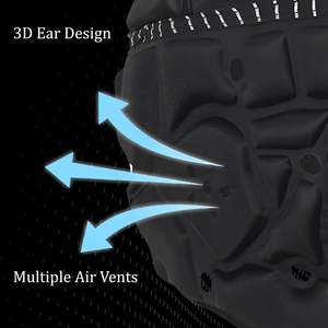 Casque de football respirant uni pour jeunes, protection de la tête, casquette de protection pour les joueurs de football et de rugby, taille plus, sports d'été, football - Product Image 4