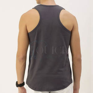 2023 camisetas sin mangas informales para gimnasio para hombres, superventas en línea, diseño de logotipo personalizado y opciones de tamaño, tejido transpirable de punto - Product Image 2