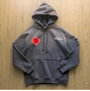 Streetwear haut personnalisé avec logo sweats à capuche vintage délavés pull en coton épais délavé à l'acide dégradé sweatshirts à capuche pour hommes - Product Image 4