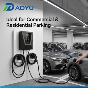 Cargador de Pared Inteligente Dual de 7kW para Vehículos Eléctricos, Tipo 2, Tipo 1, GBT, OCPP 1.6J, Control por Aplicación, Estación de Carga de Doble Pistola para Estacionamiento Comercial - Product Image 2