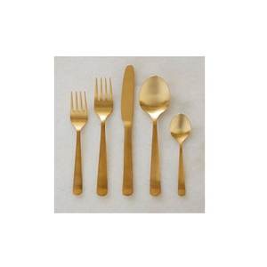 Ensemble de couverts de luxe Couverts de restaurant en plaqué noir Fourchette et cuillère en acier inoxydable avec couteau Convertir ensemble de couverts de cuillère de table - Product Image 6