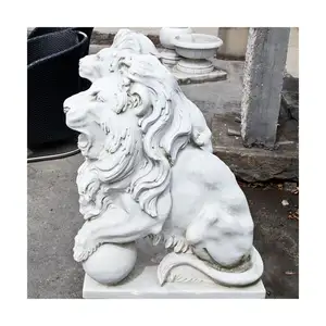 Moderne Outdoor-Dekoration Marmorstein-Gartenerzeugnisse Marmor-Löwenstatuen Marmor-Engelsstatue
