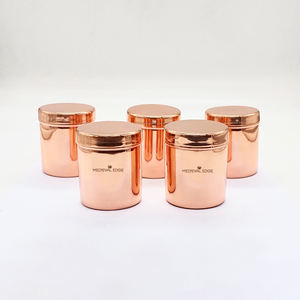 100% pur petit pot en cuivre avec couvercle parfait pour la cuisine ou l'utilisation ayurvédique idéal pour les épices et les herbes utiliser Original Indian Factory - Product Image 6