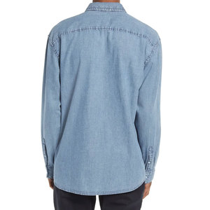 El mejor proveedor, ropa informal, camisa vaquera para hombres de talla adulta a la venta, Camisa vaquera para hombres de ajuste cómodo superventas para exteriores, servicio OEM - Product Image 3