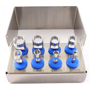 ชุดสว่านทันตกรรมทรีไฟน์8ชิ้นเครื่องมือทันตกรรมรากฟันเทียมเหล็กแบบแมนนวลความต้องการสูง - Product Image 4