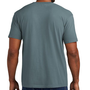 Venta al por mayor 50% Algodón 50% poliéster manga corta OEM logotipo personalizado diseño liso en blanco algodón camiseta - Product Image 6