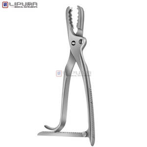 Pinzas de sujeción de hueso Farabeuf Lambotte, mordazas ortopédicas quirúrgicas de 255mm, 11mm, acero inoxidable, abrazadera ósea de 10 pulgadas, instrumentos médicos - Product Image 2