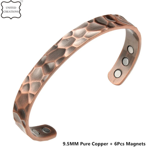 Bracelet en cuivre réglable pour hommes femmes bracelet d'arthrite bracelet de santé magnétique - Product Image 2