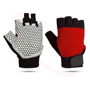 Venta al por mayor 2025 Fitness levantamiento de pesas guantes mejor piel de cabra roja Fitness gimnasio guantes para entrenamiento Gewichtheberhandschuhe - Product Image 4