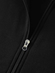 Sweat à capuche en coton 100% avec logo personnalisé brodé, tissu tricoté rayé de poids moyen, respirant, coupe régulière, XS, pull de saison - Product Image 3