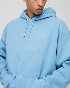 Sweat-shirt unisexe surdimensionné en molleton épais 100 % coton de haute qualité, écologique, sans cordon, personnalisable avec logo, grandes tailles - Product Image 3