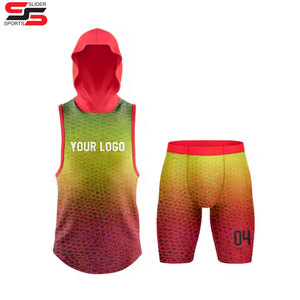 Wholesale Custom Flag Football Uniforms 7v7 American Football Kits 100% Polyester Breathable Plus Size New Design Sportswear - Product Image 4