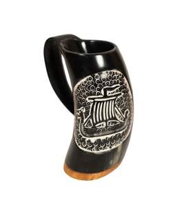 DRINKWARE CUERNO TAZAS INDIA FÁBRICA PRODUCTOS ARTESANALES Cuerno Taza para beber Nuevo diseño Natural Original Viking Drinking - Product Image 3