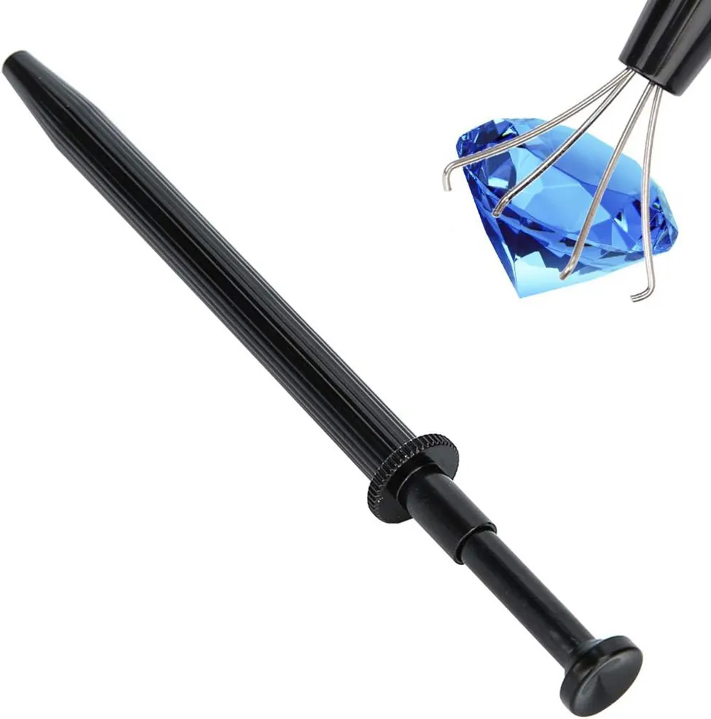 4-Pitzen-Diamantenzange handgeführter Edelstein-Schmuckherstellungs-Aufnahmewerkzeug für Diamanten Jade Agate Teilchenfänger Grabber