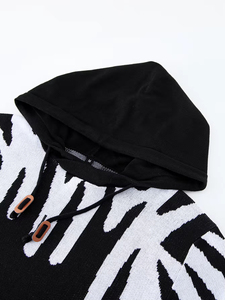 Sudadera con capucha de punto para hombre 2025, ropa de calle de moda, suéter informal con capucha, Sudadera con capucha de punto transpirable para moda urbana - Product Image 4