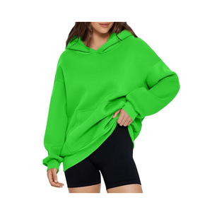 เสื้อฮู้ดผ้าคอตตอนทรงหลวมสำหรับผู้หญิงเสื้อมีฮู้ดผ้าคอตตอนขนาดใหญ่พิเศษพิมพ์ลายแบบกำหนดเอง - Product Image 2