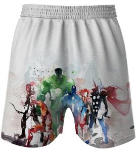 กางเกงขาสั้นผู้ชายแบบซับลิเมชันสีพื้นยืดหยุ่นแบบลำลองแห้งเร็วระบายอากาศได้ดีโลโก้ของคุณเอง - Product Image 3