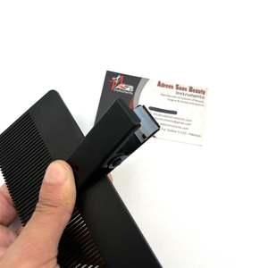 ASB INSTRUMENTS Soporte para extensiones de cabello con logotipo personalizado de acero inoxidable mate negro de alta calidad - Product Image 4