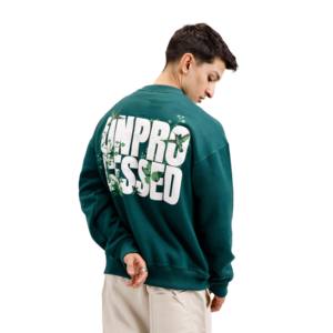 Sweat-shirt à col rond surdimensionné personnalisé Vêtements pour hommes Manches longues en coton polaire Sweat-shirts surdimensionnés pour hommes - Product Image 4