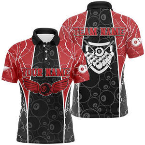 เสื้อกีฬาแขนยาวสำหรับผู้ชายเสื้อทีมบิลเลียดเสื้อ PBJ-0092พิมพ์ลายสีระเหิดออกแบบโลโก้ได้ตามที่ต้องการ - Product Image 3