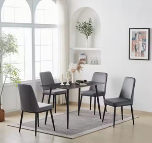 Juego de Comedor Moderno de Madera Tallada a Mano, Mesa y Sillas de Cocina para Hogar y Hotel - Product Image 3