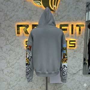 เสื้อฮู้ดผู้ชายพิมพ์ลายพัฟมีซิปแบบมืออาชีพ - Product Image 6