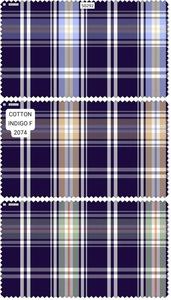 Tissu de chemise en coton à carreaux indigo de qualité supérieure avec motif teint en fil de finition douce pour garçons et filles - Product Image 4