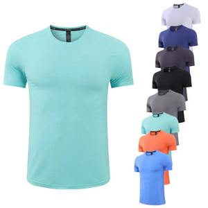 Camiseta de manga corta de poliéster para hombre, camiseta de Fitness transpirable de secado rápido, de fábrica, para entrenamiento, correr y gimnasio - Product Image 6