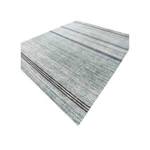 Alfombra de Lana y Viscosa Tejida a Mano con Diseño de Rayas en Rojo y Naranja para el Hogar Hwv-51041 - Product Image 2