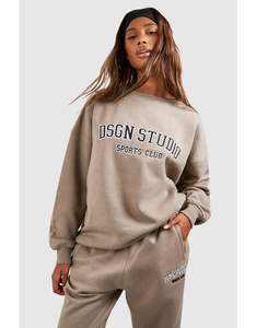 Conjunto de Sudadera con Capucha y Pantalones Deportivos Lisos con Logotipo Bordado Personalizado, Estampado en Relieve 3D, Dos Piezas para Mujer - Product Image 6