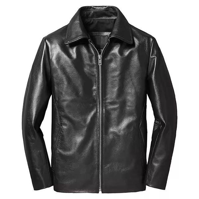 Hot Selling Men's Premium Quality Genuine Leather Jacket Custom