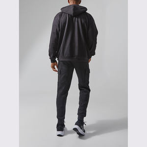 Sudadera con capucha de algodón de alta calidad para hombre, sudadera con cremallera, proveedor OEM ODM - Product Image 2