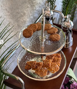 Indian Made Metal Trays <b>Tier</b> <b>Stands</b> for Home Decorative Counters and Table Tops Diwali Salad Fruit Nut Bowls - Product Image 2