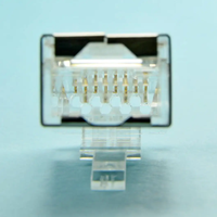 Cable Ethernet RJ45 Cat6 con Conector Fácil de Usar, Núcleo de Latón Blindado, Cable Sólido/Trenzado, Pines Niquelados, Contactos de Bronce Fosforoso, Policarbonato