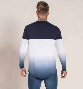 เสื้อยืดแฟชั่นบุรุษแขนยาว 100% โพลีเอสเตอร์โรงงานขายตรงผู้ชายเสื้อยืดในผลระเหิด - Product Image 5