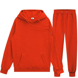 Chándal ligero con capucha para hombre, ropa deportiva de invierno de Color sólido con cremallera, logotipo personalizado, conjunto cómodo de peso pesado - Product Image 4