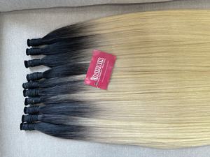 Calidad de Grado Superior Doble dibujado 100% Raw Virgin Vietnamita Cabello humano Cutícula alineada Ombre Cabello natural a granel para extensiones de cabello - Product Image 4