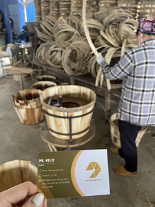 Boisseau en bois le moins cher utilisé pour les crabes de fruits de mer-paniers en bois naturel-tailles exactes selon les exigences - Product Image 5