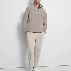 2025 personnalisé haute qualité pull imperméable demi-fermeture à glissière grande poche avant veste pour hommes coupe-vent hommes vestes à vendre - Product Image 1